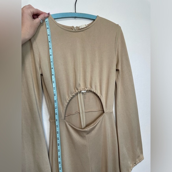 Zara W&B Cutout Long Sleeve Jumpsuit - Picture 8 of 16